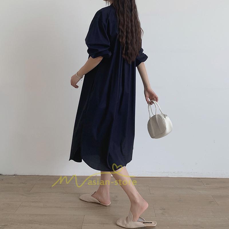 マキシ | 新作 シャツ シャツワンピ アウター 羽織り 長袖 ロングシャツ ロング ワンピース 無地 レディース ファッション 40代 30代 カジュアル 20代 通勤 きれいめ