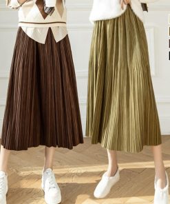 フレアスカート | プリーツスカート ハイウエスト 着やせ