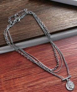 ネックレス | セット レディース ジュエリー ネックレス重ね付け シンプル シルバー アクセサリー チェーンペンダント