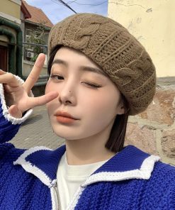 ベレー帽 | ニットレディース帽子 3色