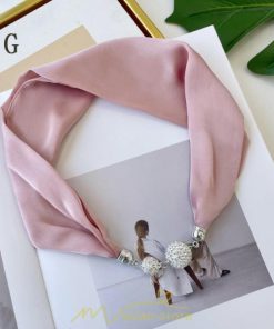 マフラー・スカーフ | スカーフ レディース 春夏秋用 無地 飾り付き プレゼント ギフト 通勤 お出かけ リゾート 旅行 大人可愛い 上品 お洒落 同窓会 食事会 卒園式 エレガント 入園式