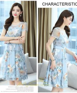 マキシ | ワンピース レディース 夏 半袖 シフォンワンピース 体型カバー 着痩せ 韓国風 30代 40代 通勤 OL デート お出かけ 新作 ショピング キレイめ 2022 おしゃれ