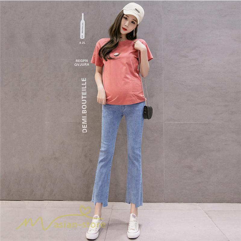 パンツ レギンス | デニムパンツ マタニティパンツ レディース ウエスト調整 カジュアル パンツ ボトムス マタニティウェア 上品 日常感 妊婦服 大きいサイズ 着痩せ お出かけ