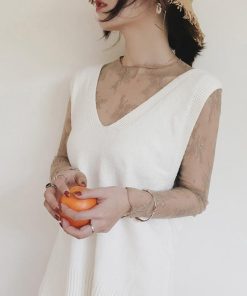 シャツ・ブラウス | トップス レディース チュール ハイネック 長袖 レース レースインナー トップス シースルー