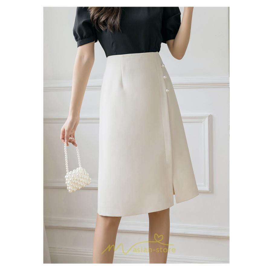 スカート | 膝丈 ひざ丈 Aラインスリット レディース 夏 おしゃれ 夏大人カジュアル 脚長 着痩せ ハイウエスト 上品 春夏秋冬 セクシー