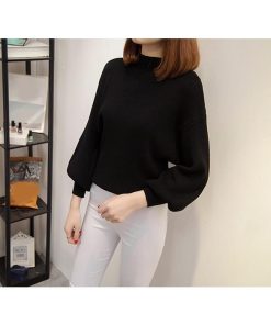 ニット・セーター | ニット レディース ショート丈 パフスリーブ セーター トップス 可愛い 通学通勤 インナー ニットセーター 柔らかい 秋冬 ストレッチ パフスリーブニット