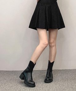 ショートブーツ | Vカット レディース厚底