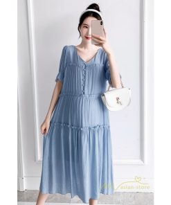 ワンピース | マタニティ ママ服 シフォン マキシレディース 産前 産後 マタニティ服 薄手 無地 マタニティウェア キレイめ お出かけ