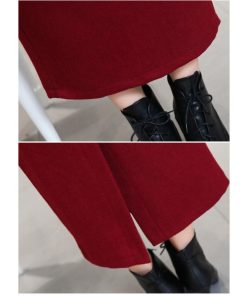 在庫ある | 短納期ロングタイトスカート ハイウエスト ロングスカート ビジネススカート ラシャスカート スリットセクシースカート エレガント フェミニン 後ろファスナー