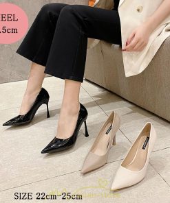 パンプス | 痛くない ハイヒール  走れる リクルート レディース 黒 ブラック ベージュ オフホワイト 歩きやすい ポインテッドトゥ 面接 9.5cm 通勤 靴 軽量