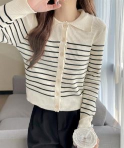ニット・セーター | ボーダー柄 ニット トップス レディース