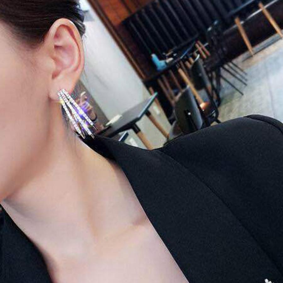 その他アクセサリー | 大ぶり ビジューピアス シルバー フープピアス 3連 リング ストーン きれいめ ゴールド