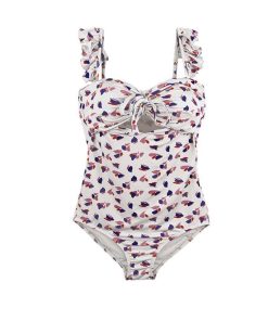 ビキニ | ワンピース水着レディースフリルショルダー