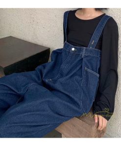 オーバーオール サロペット | オーバーオール レディース デニムサロペット サロペットパンツ 秋服 ボトムス オールインワン ゆったり 通勤通学 ガウチョパンツ ワイドパンツ サロペット