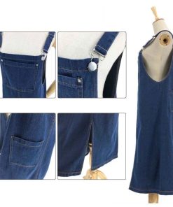 ひざ丈スカート | サスペンダー デニム スカート サロペットスカート レディース オーバーオール