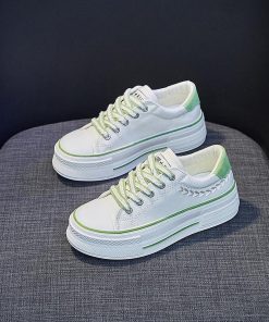 スニーカー | レディースシューズ レースアップ ローカット 厚底靴 履きやすい キャンバス カジュアルシューズ フラットシューズ