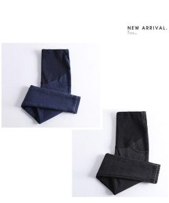 マタニティ | レギンス デニム パンツ ズボン おしゃれ 妊婦服 ジーンズ スキニーデニム ストレッチ ジーパン 妊婦 妊娠 脚長 中期 美脚 産後 初期 トレンド