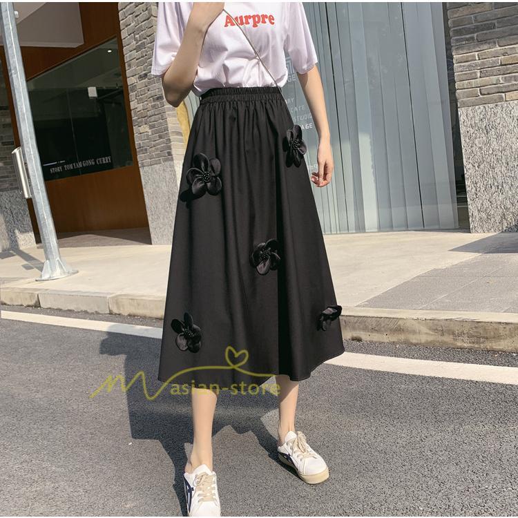 スカート | ボトムス レディース きれいめ 40代 30代 春秋 ロング丈 おしゃれ カジュアルブ無地 通勤 着痩せ 韓国風 OL 20代30代40代50代 ウエストゴム