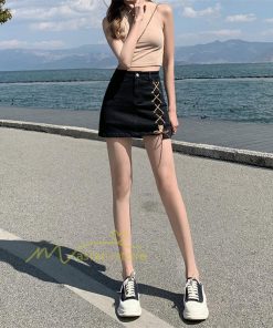 ショートパンツ | スカート風レディースデニムショーパン ハイウエスト 短パン 20代30代40代 カジュアル 通勤通学