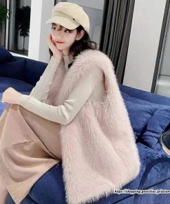 ベスト | ボリュームフェイクファーファー毛皮レディース 冬 フェイクファー 毛皮コート アウター ノースリーブ ふわふわ 秋冬 前開き ジレ