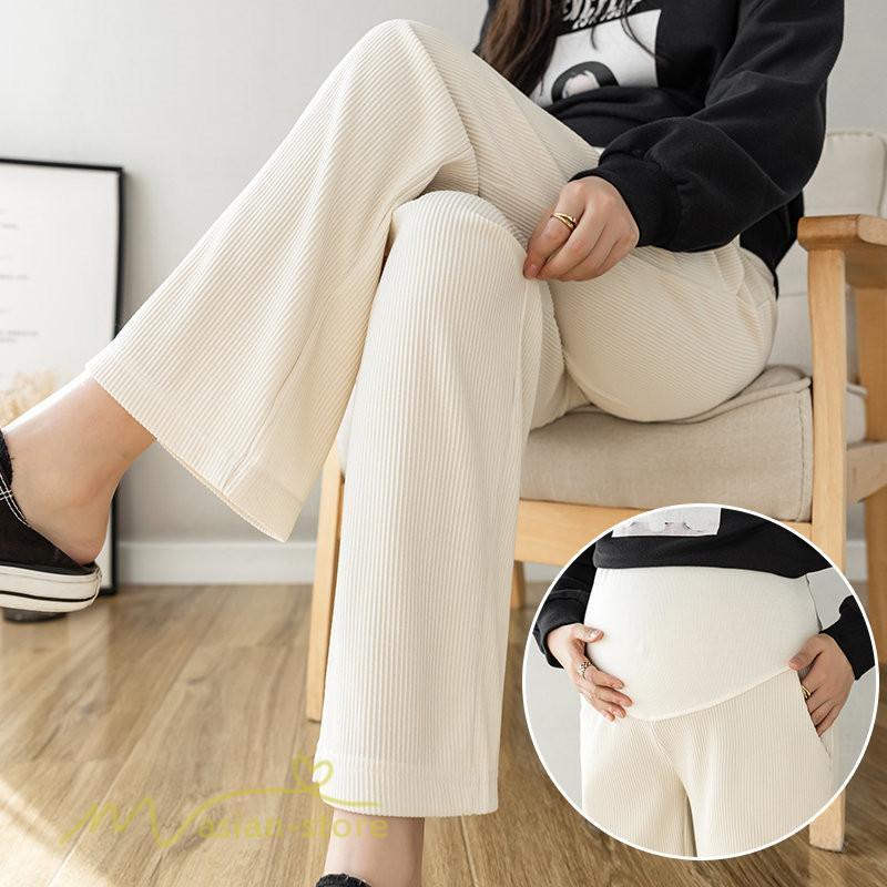 パンツ レギンス | マタニティパンツ ワイドパンツ レディース 着痩せ 上品 マタニティウェア 妊婦着 日常感 春 夏 秋 新作 産前 マタニティ 無地 ゆったり ウエスト調整 妊婦服