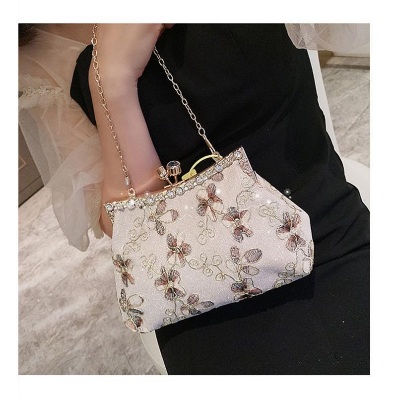 さいふ バッグ | クラッチバッグ 3WAY 花柄 がま口バッグ レディース かばん ショルダー フォーマル パーティー 謝恩会 ミニバッグ 結婚式 女性用 ハンドバッグ 203040代