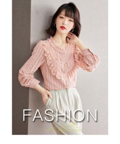 シャツ・ブラウス | ブラウス シャツ レディース トップス ピンク 可愛い レース フォーマル オフィス カジュアル 入学式 入園式 卒業式 卒園式 結婚式 ママ 秋 母 春 冬 通勤