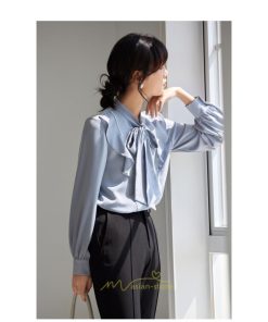 シャツ・ブラウス | ブラウス シャツ レディース 40代 上品 ブラウス きれいめ 通勤 OL ビジネス ゆったり リボン 蝶結び 20代30代40代50代 キレイめ 秋服 オフィス