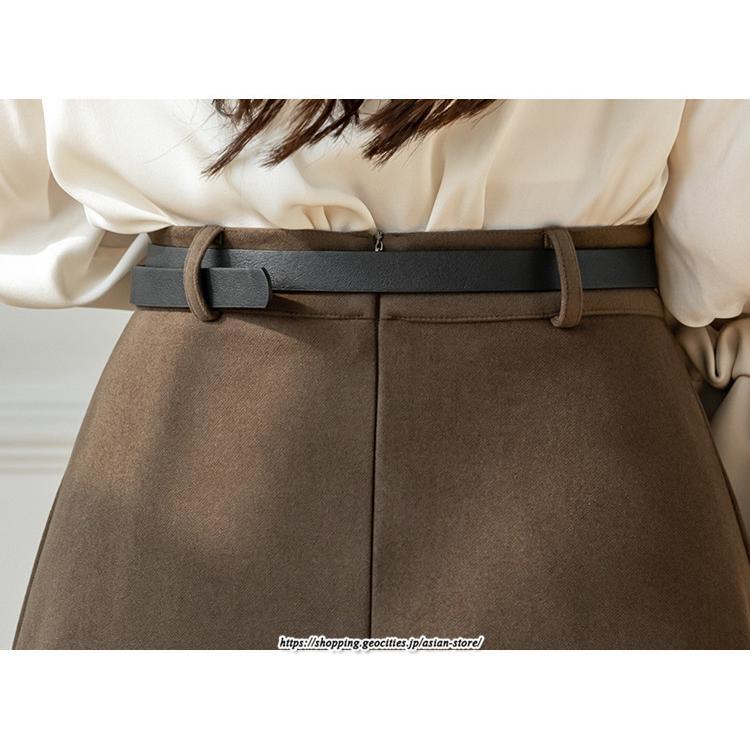 スカート | ロング レディース ロングフレア冬 ミモレ丈 暖かい ボトムス ロング丈 膝下 30代 40代 50代 通勤 ラシャ 暖か 通学 2022年秋冬