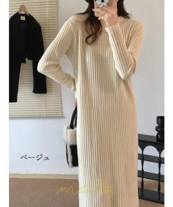 ニットワンピース | レディース 冬 きれいめ ニットフレア ロング おしゃれ 秋冬 送料無料 20代30代40代50代 可愛い おしゃれ 同窓会 通勤 女子会 デート