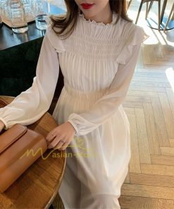 マキシ | ワンピース レディース ゆったり 長袖 オシャレ 呼ばれ 韓国風 二次会 同窓会 通勤 ロング丈 新春 ロング 着痩せ エレガント きれいめ 20代30代40代 体型カバー