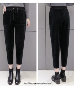 チノ・テーパード・ジョガー・スキニーパン | パンツ ボトムス 九分丈 ズボン 裏起毛 厚手 あったか ハイウエスト ウエストゴム 暖かい 着痩せ 通勤 ゆったり 美脚ライン オシャレ お出かけ 送料無料 OL