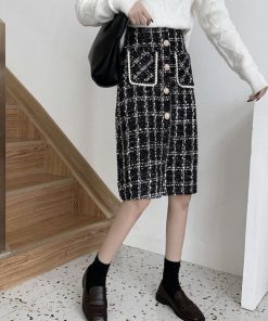タイトスカート | スリット チェック柄