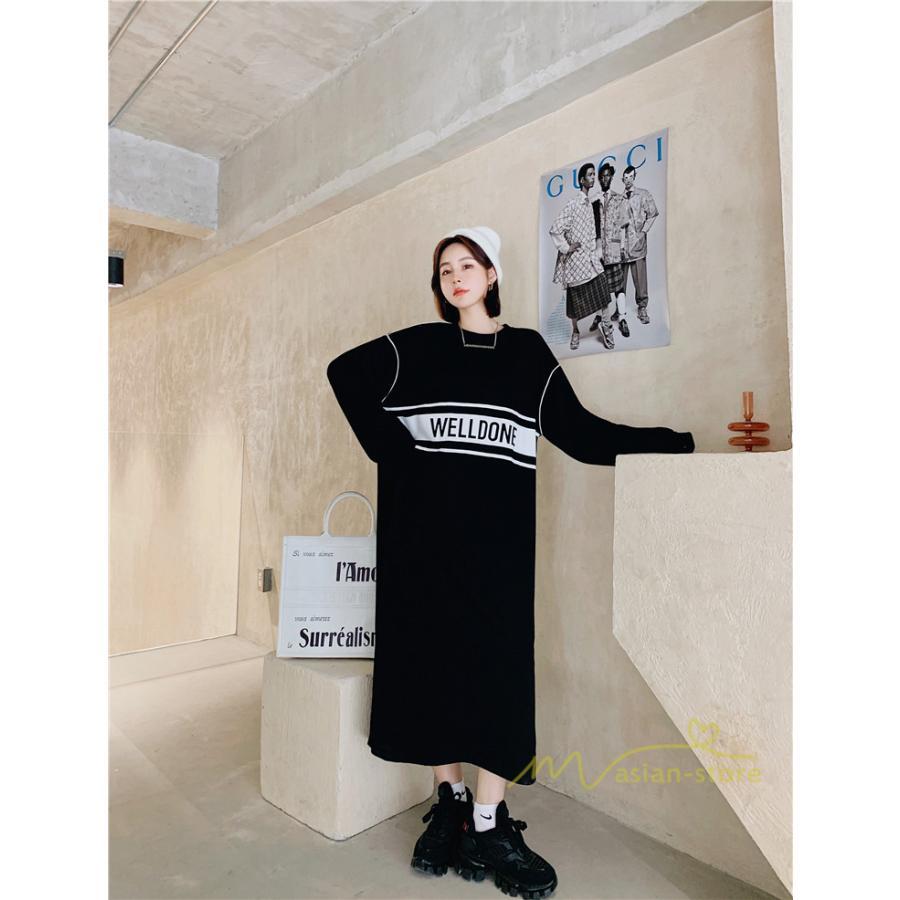 マキシ | 黒ワンピース 長袖ワンピース 秋物 レディース ロングワンピース ゆったり 大きいサイズ 裾スリット 30代40代 大人 ワンピース かわいい 通学通勤 20代50代