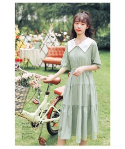 マキシ | ティアードワンピース ワンピース レディース 半袖 5分袖 ハーフスリーブ ロング丈 フレア キレイめ お出かけ 春夏コーデ マキシ丈 ロング丈ワンピース