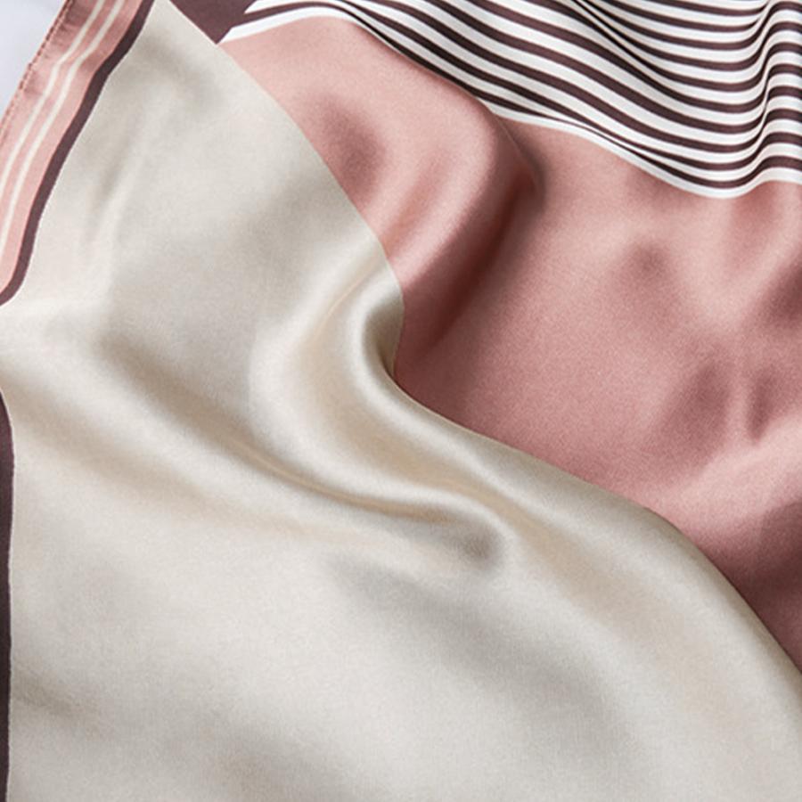 その他小物 | シルク風スカーフ 首巻き 配色バンダナ