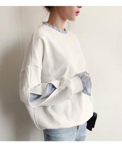 パーカー | レディーストレーナー カワイイ ショート丈 グレー 切り替え 春物 トップス 長袖Tシャツ パフスリーブ 部屋着 ルームウェア