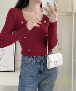 ｔシャツ・カットソー | リブカットソー レディース 秋 秋服 トップス 長袖 ロングスリーブ リブ カットソー 綿混 秋コーデ インナー 伸縮性 ショート丈 タイト スリム ニットソー