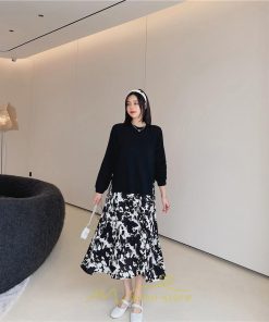 マキシ | ドッキングワンピース 秋 レディース 長袖ワンピース ロングワンピース 切り替えワンピース フェイク レイヤード風 Aラインワンピース お呼ばれワンピース