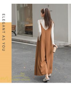 オーバーオール サロペット | サロペット レディース スカーチョ ワイドパンツ 無地 キャミ ガチョウパンツ 繋ぎ オールインワン 秋物 夏服 冬春 可愛い 20代30代40代50代 大人 学生 通学通勤