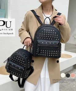 リュック | スタッズ リュックサック 女子 おしゃれ