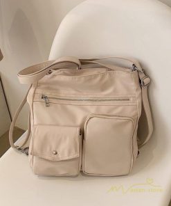 女性用バッグ | ショルダーバッグ レディースバッグ 2way 斜めがけ 肩掛けバッグ 通勤 通学 買い物 エコバッグ ファスナー 旅行 シンプル 大学生 おしゃれ ポケット多い