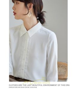 シャツ・ブラウス | ブラウス レディース 長袖 50代 白 シャツ ゆったり トップス きれいめ フォーマル 上品 フェミニン 青 高品質 40代 OL 通勤 フォーマル 20代 30代