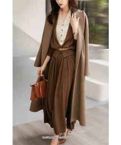 セットアップ | ニットレディース ドッキングニット ニットスカート 秋冬 上品 無地 羽織り フレアスカート ニットカーディガン ウエストゴム