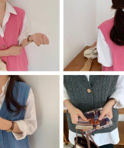 ニット・セーター | Vネック ニットベスト レディース春秋冬