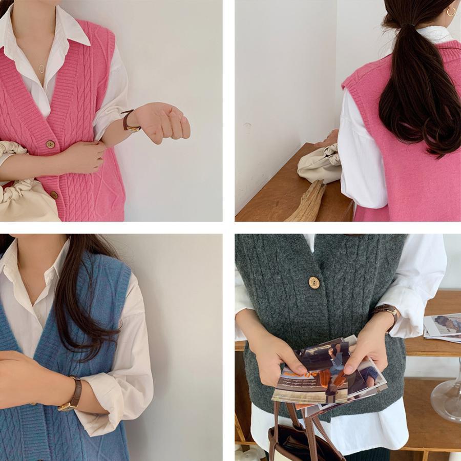 ニット・セーター | Vネック ニットベスト レディース春秋冬