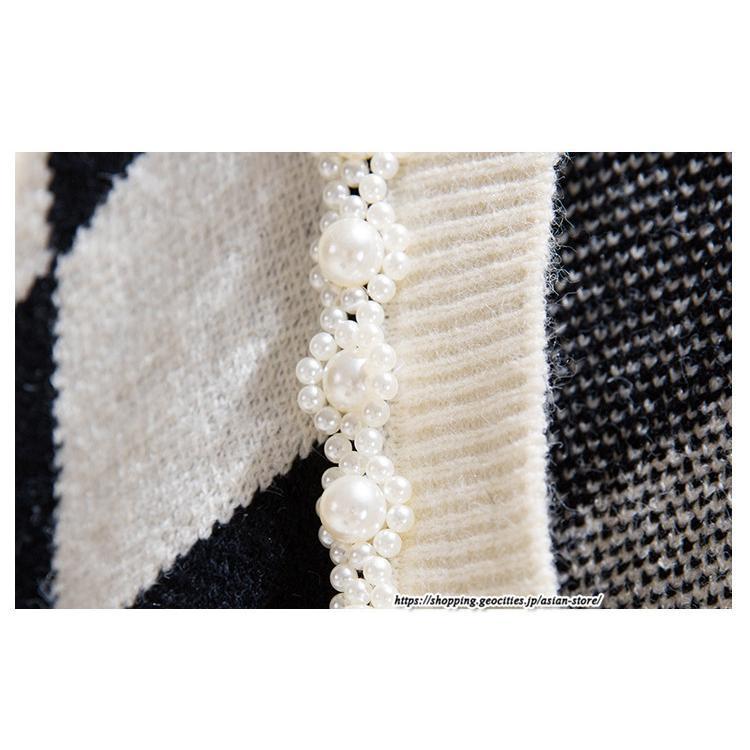 ベスト | ニットレディース トップス Vネック タンクトップ ノースリーブ 袖なし インナー ニット 重ね着風 レイヤード風 20代30代 セーター 女ニット