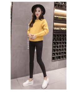 マタニティ | レギンス デニム パンツ ズボン おしゃれ 妊婦服 ジーンズ スキニーデニム ストレッチ ジーパン 妊婦 妊娠 脚長 中期 美脚 産後 初期 トレンド