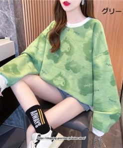 パーカー | プルオーバー レディース トレーナー 長袖 トップス 秋 冬 体型カバー 50代 40代 30代 20代 カジュアル 花柄 ゆったり シンプル おしゃれ ワイド