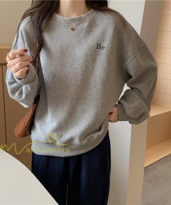 パーカー | トレーナー 長袖 刺繍 レディース スウェット 長袖トレーナー シンプル 20代 30代 フリーサイズ 7色 カジュアル ゆったり コーデ 秋冬 大人 50代 40代